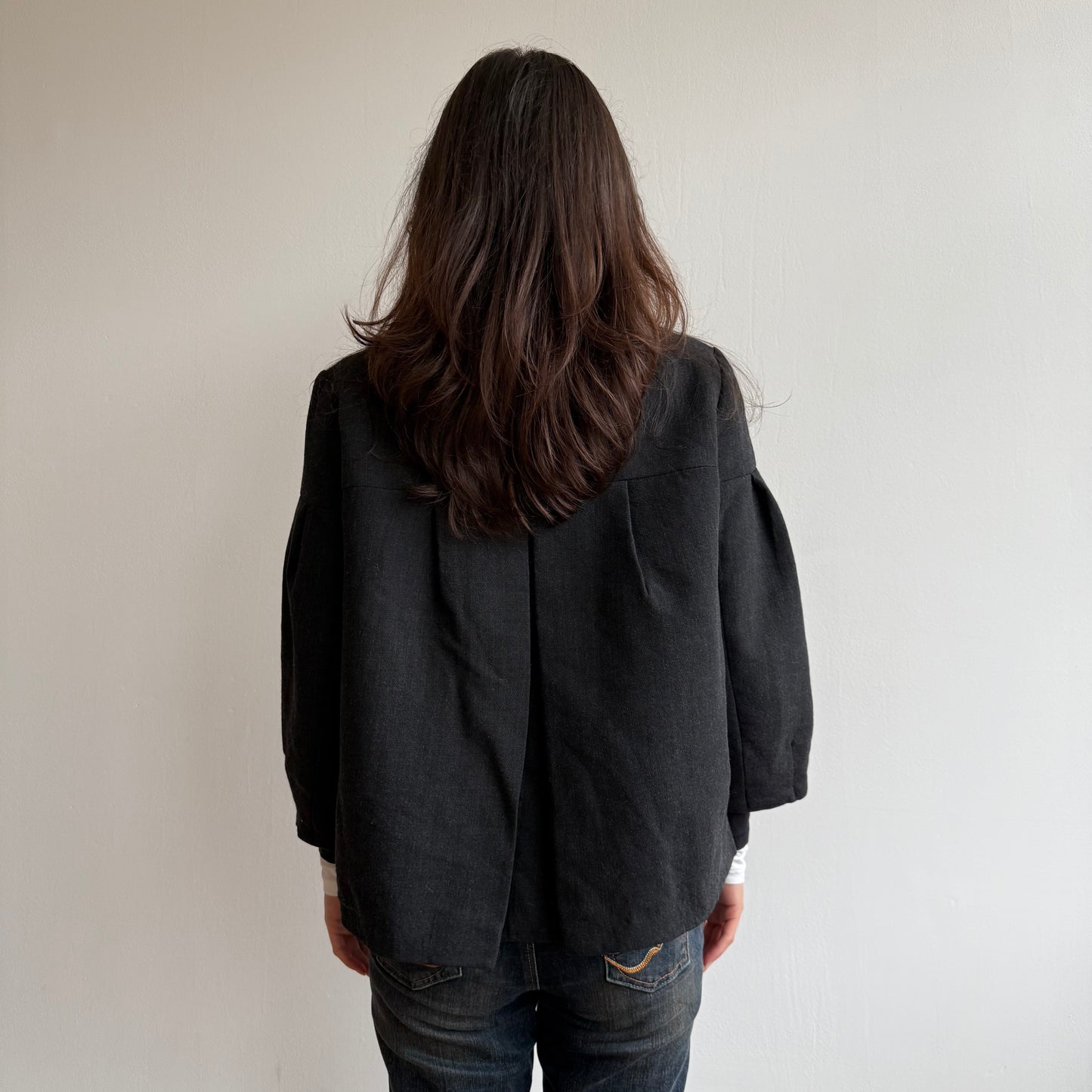 Dark grey swing coat - Size M