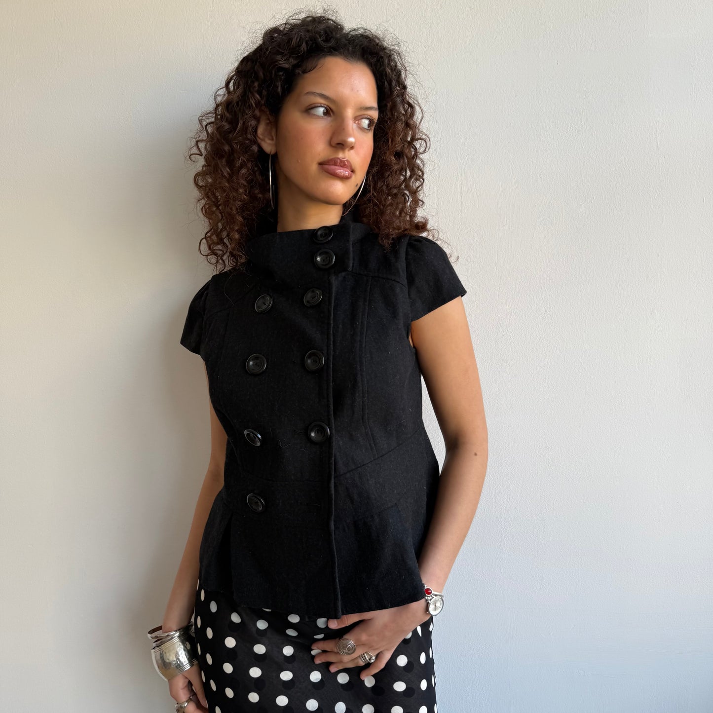 Short sleeve peacoat - Size M