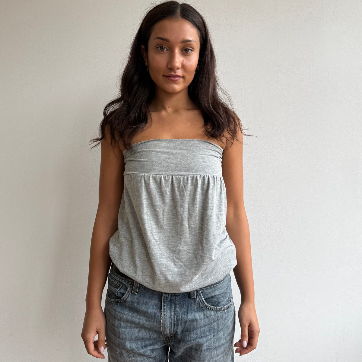 Grey bandeau top - Size S