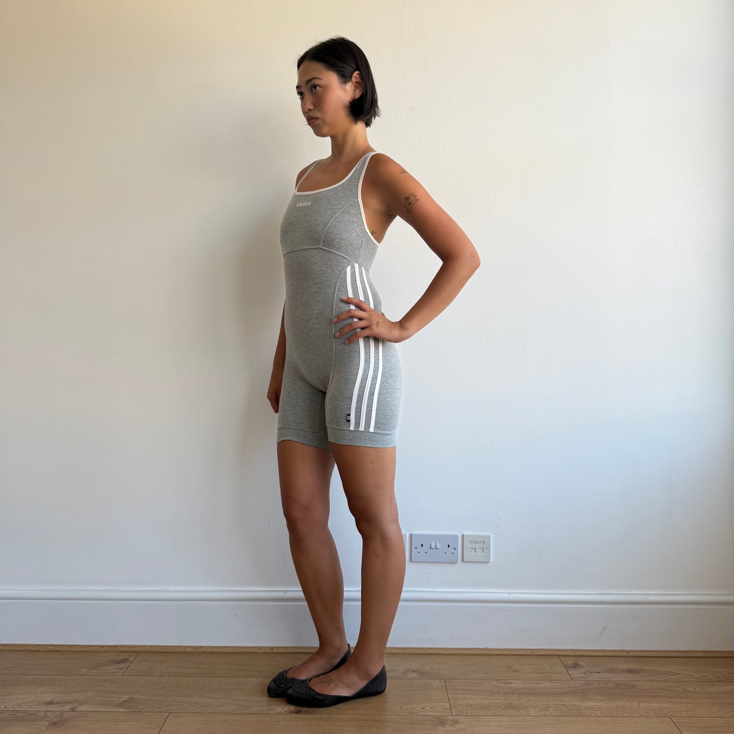 Grey Adidas unitard - Size S