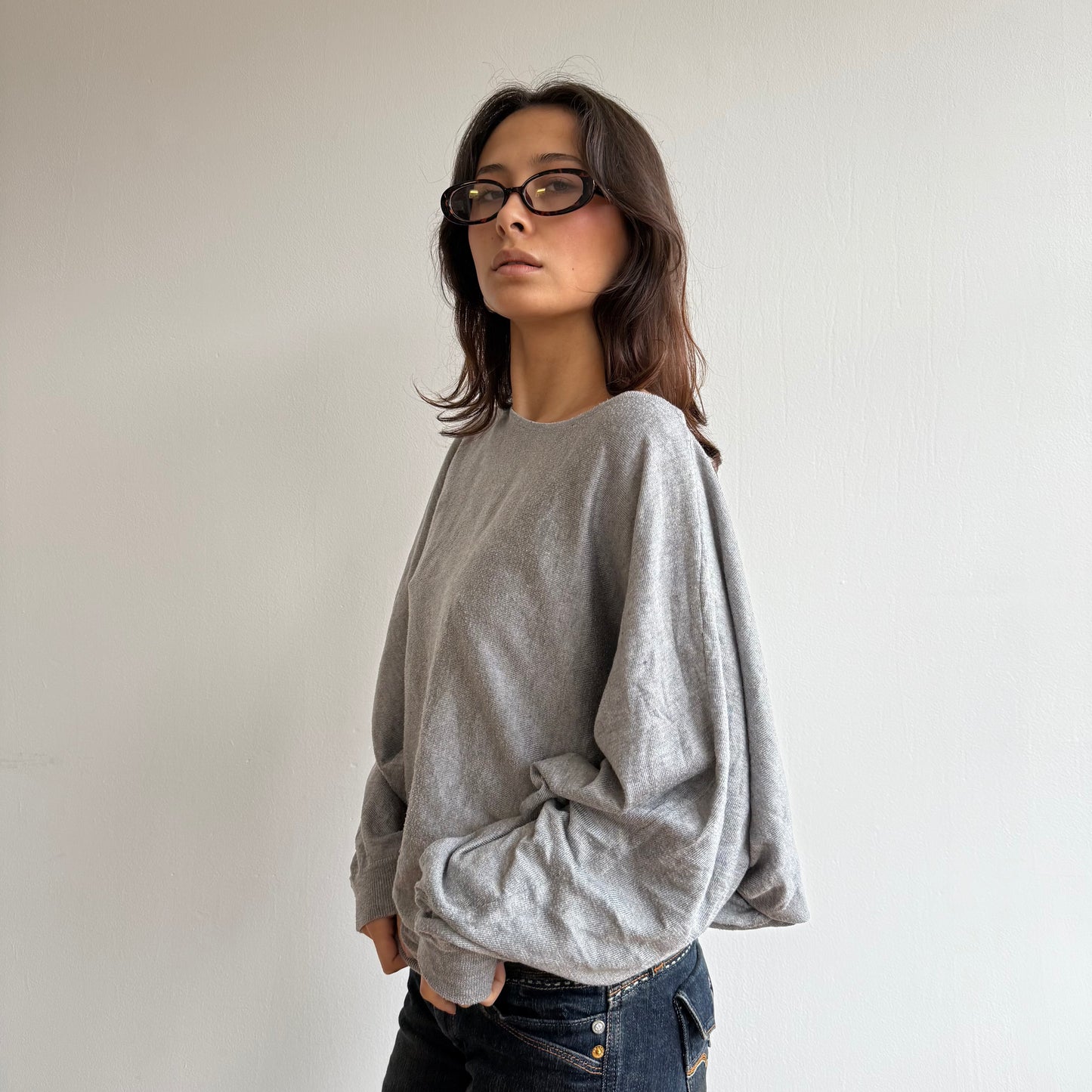 Grey slouchy jumper - Size S