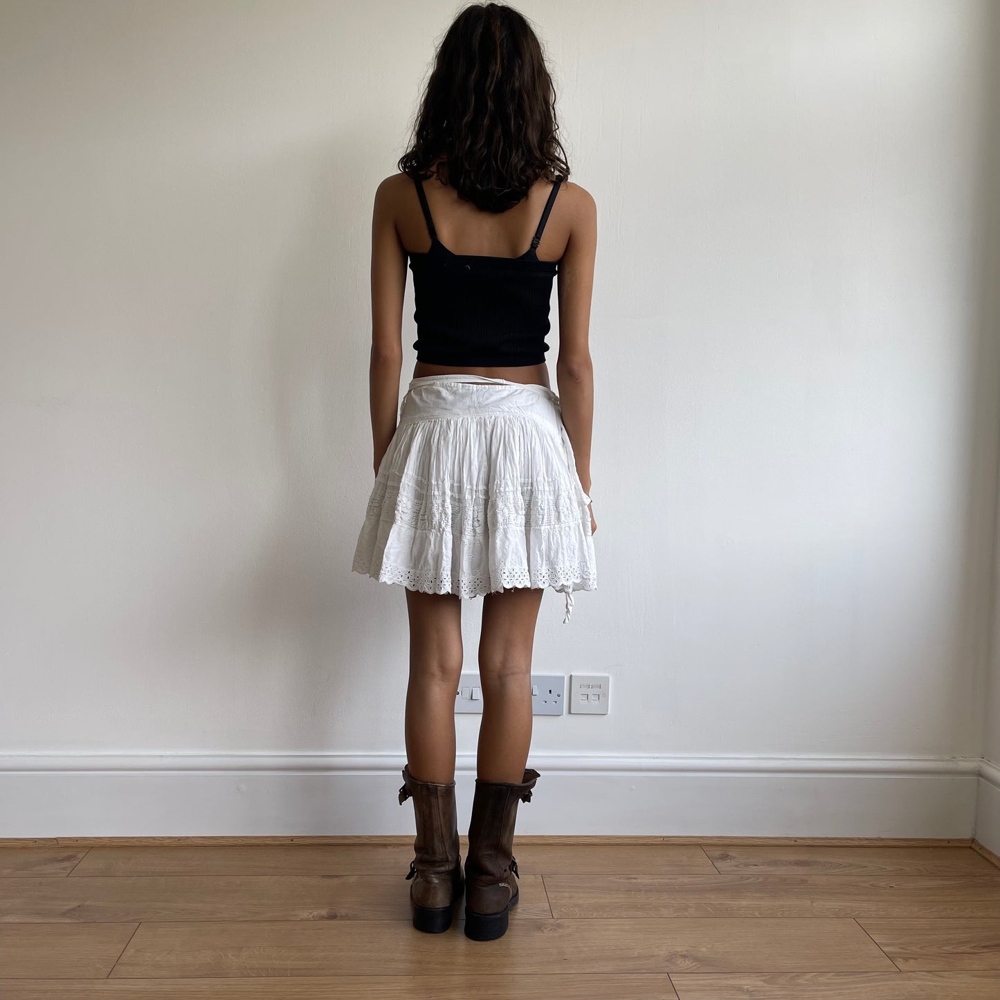 Broderie wrap skirt - Size S