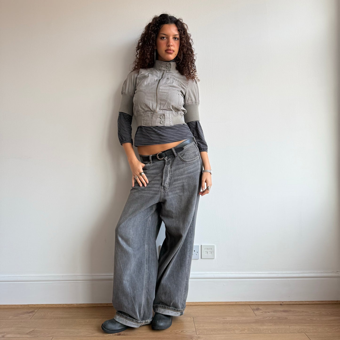 Short sleeve cargo jacket - Size XS