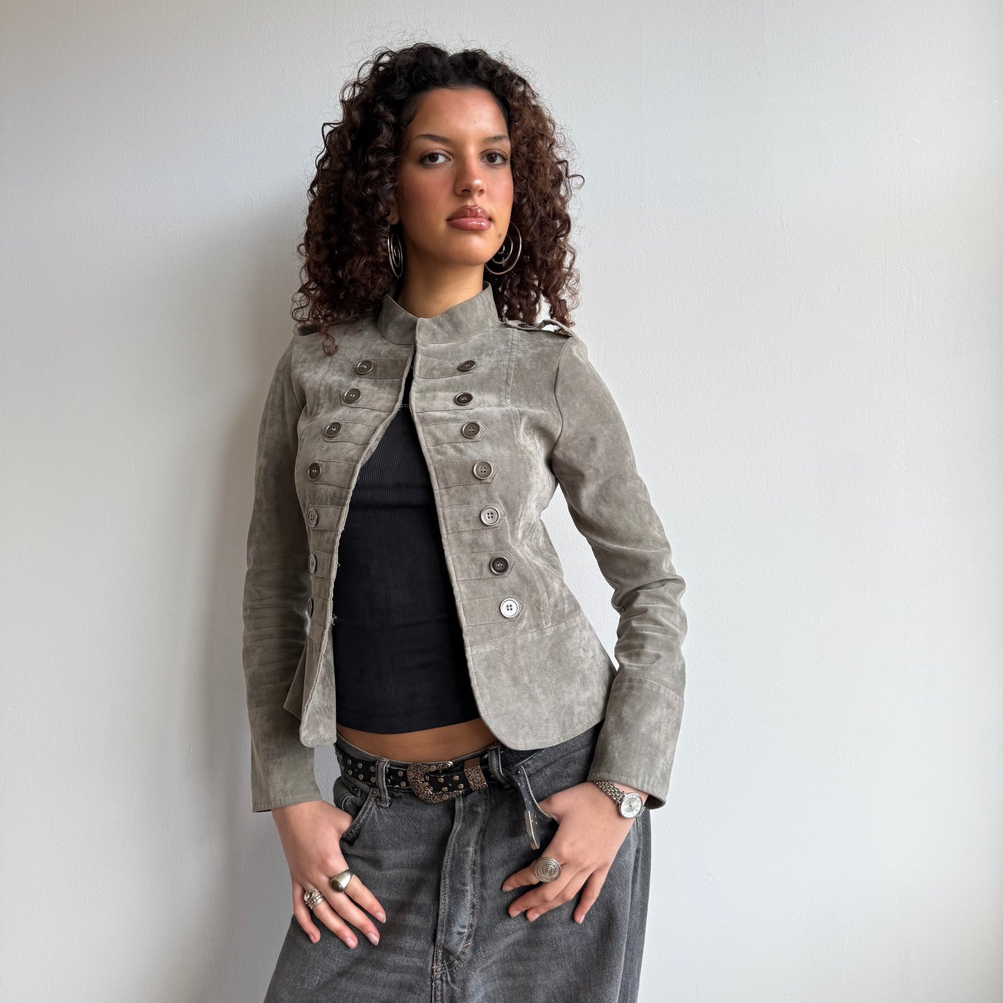 Velvet military jacket - Size S