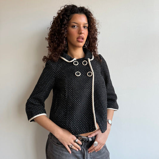 Polka dot swing jacket - Size XS