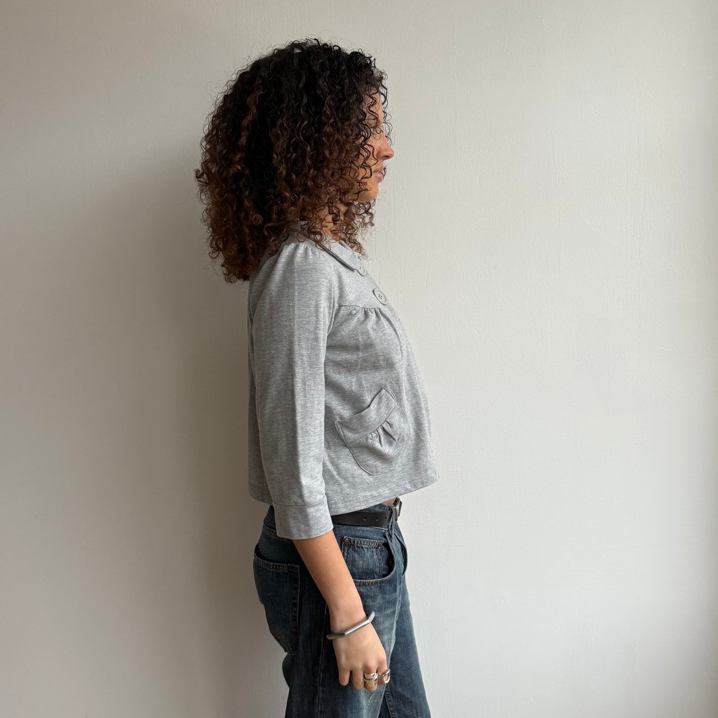 Grey peacoat jumper - Size S