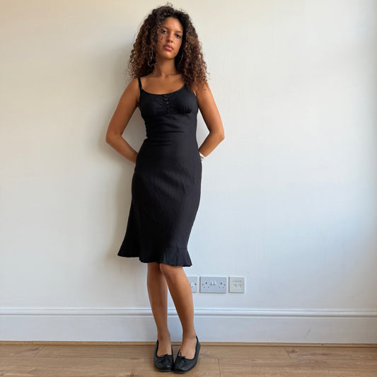 Black milkmaid dress - Size S