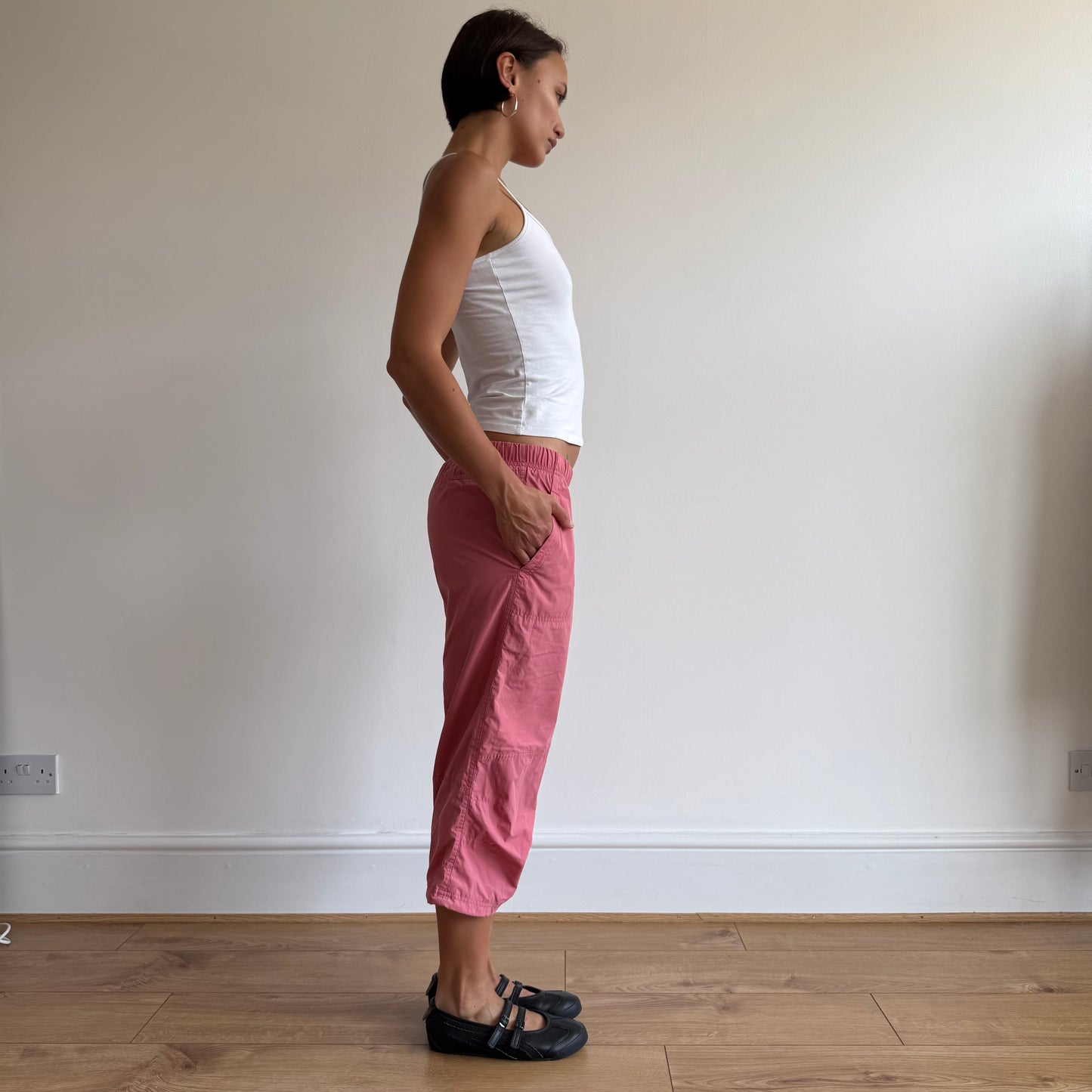Pink Nike capris - Size S