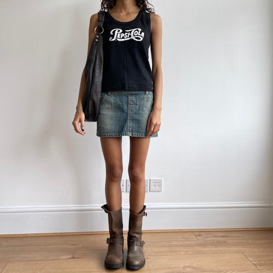 Black Pepsi cami - Size S