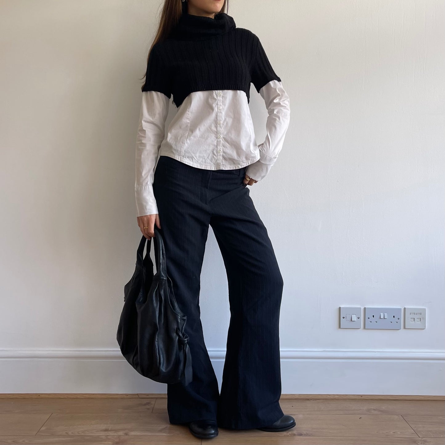 2-in-1 shirt jumper - Size S/M