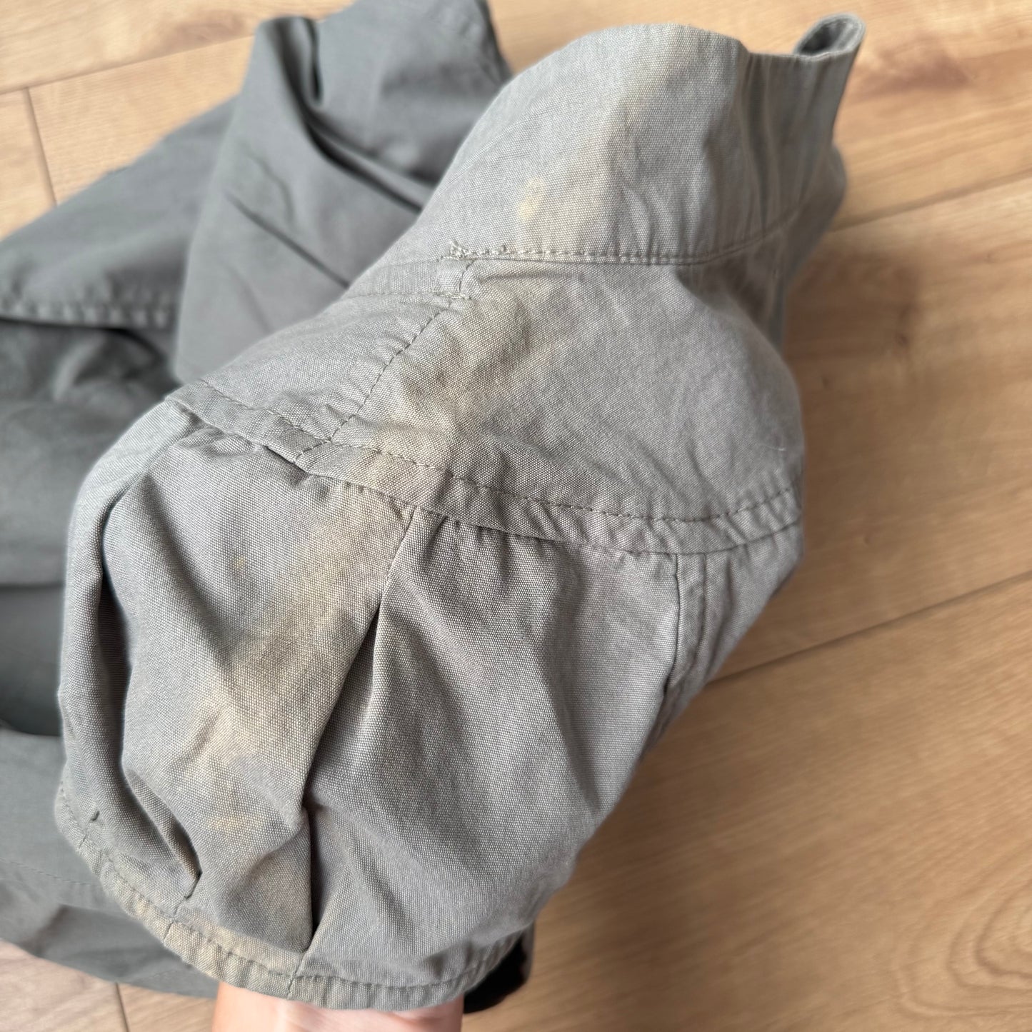 Khaki short sleeve peacoat - Size M