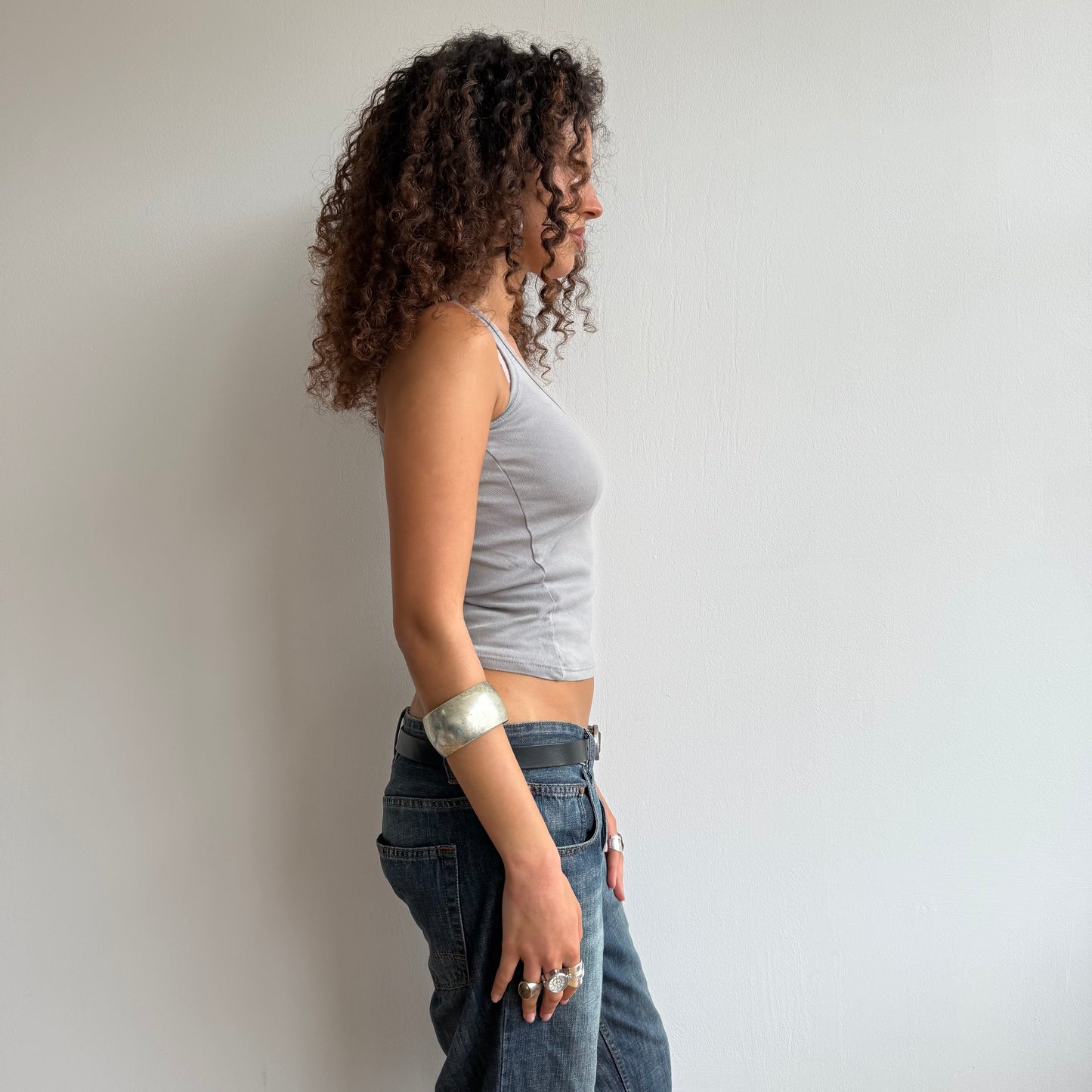 Smokey grey cami top - Size S