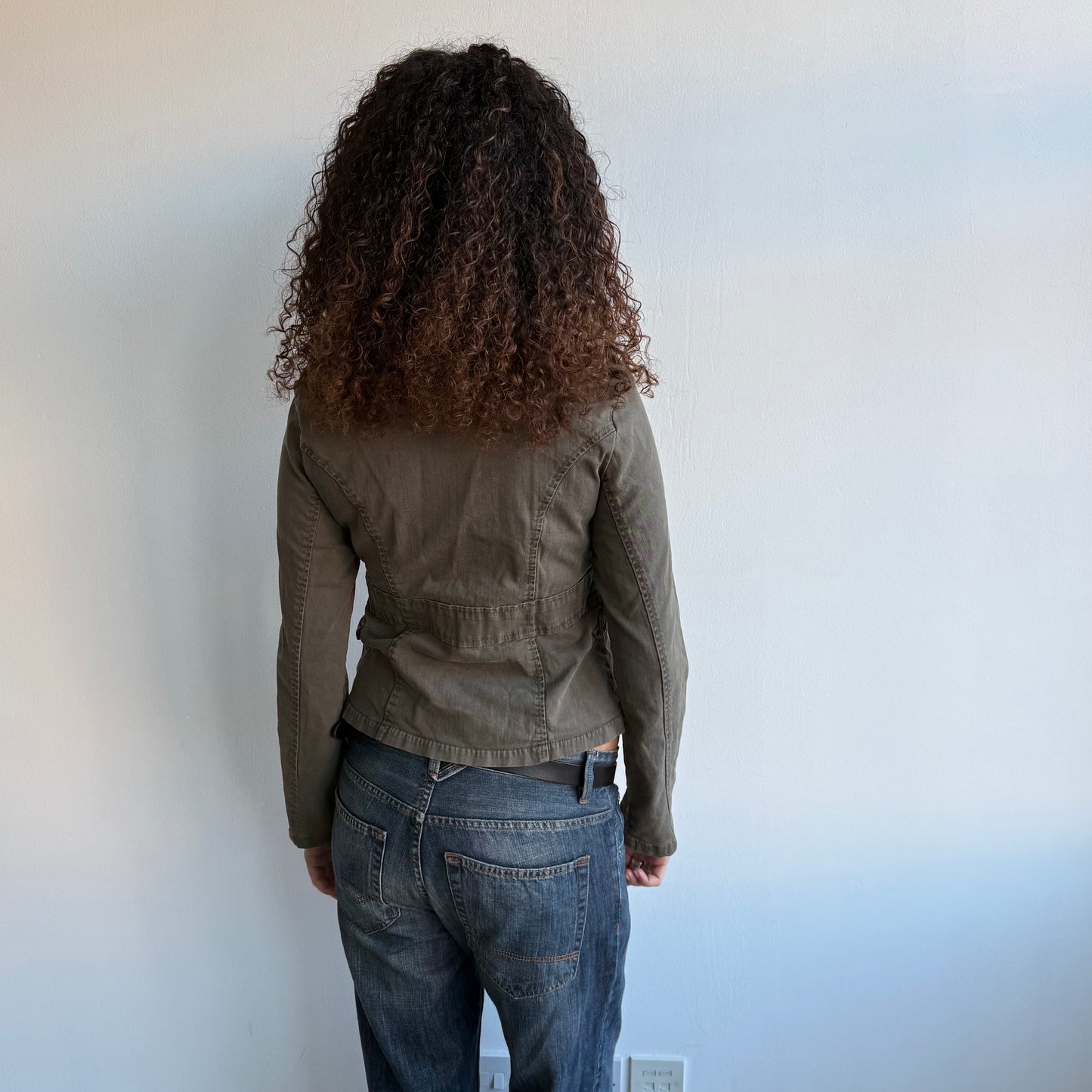 Khaki military jacket - Size S