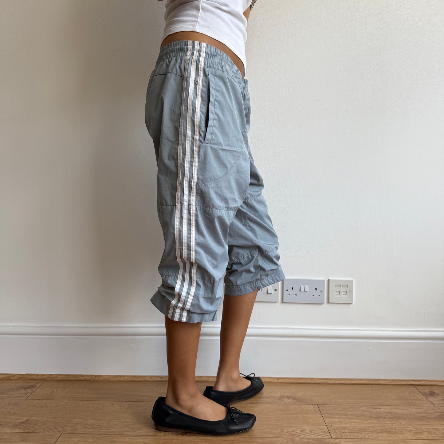 Grey Adidas capris - Size S