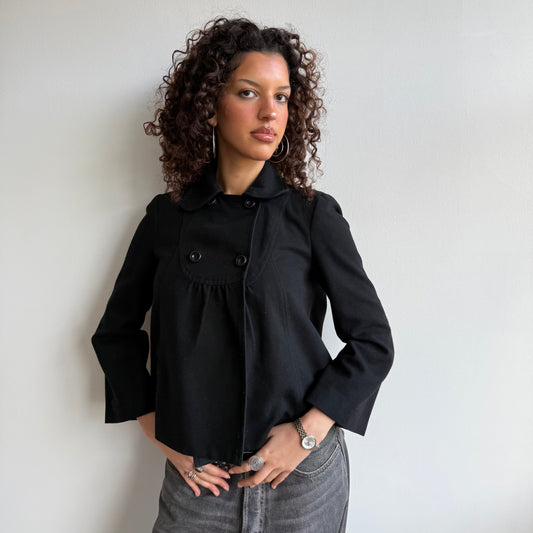 Black peacoat - Size S