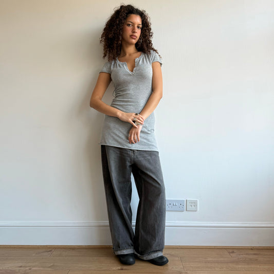 Grey knit dress - Size S
