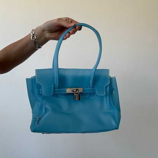 Blue jelly ‘firkin’ bag - One Size