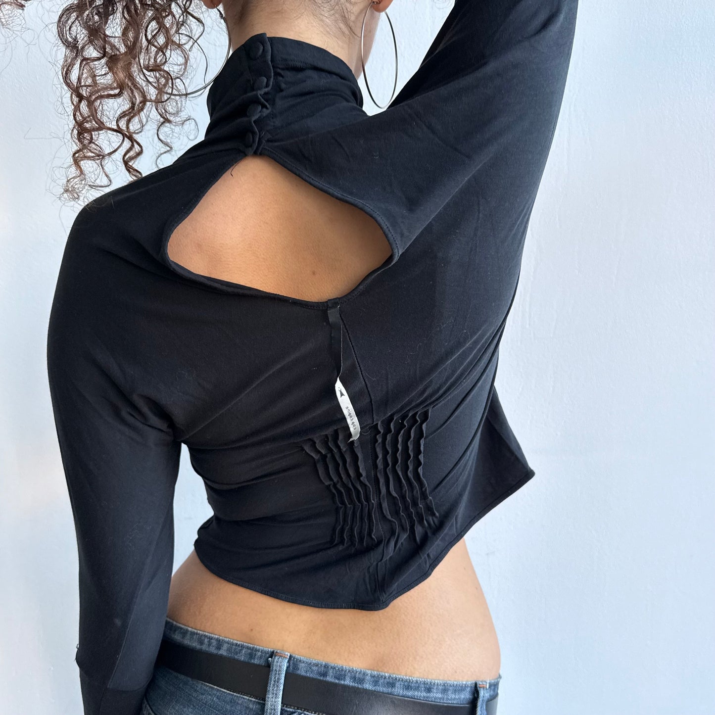 Cop Copine high neck ruffle top - Size S