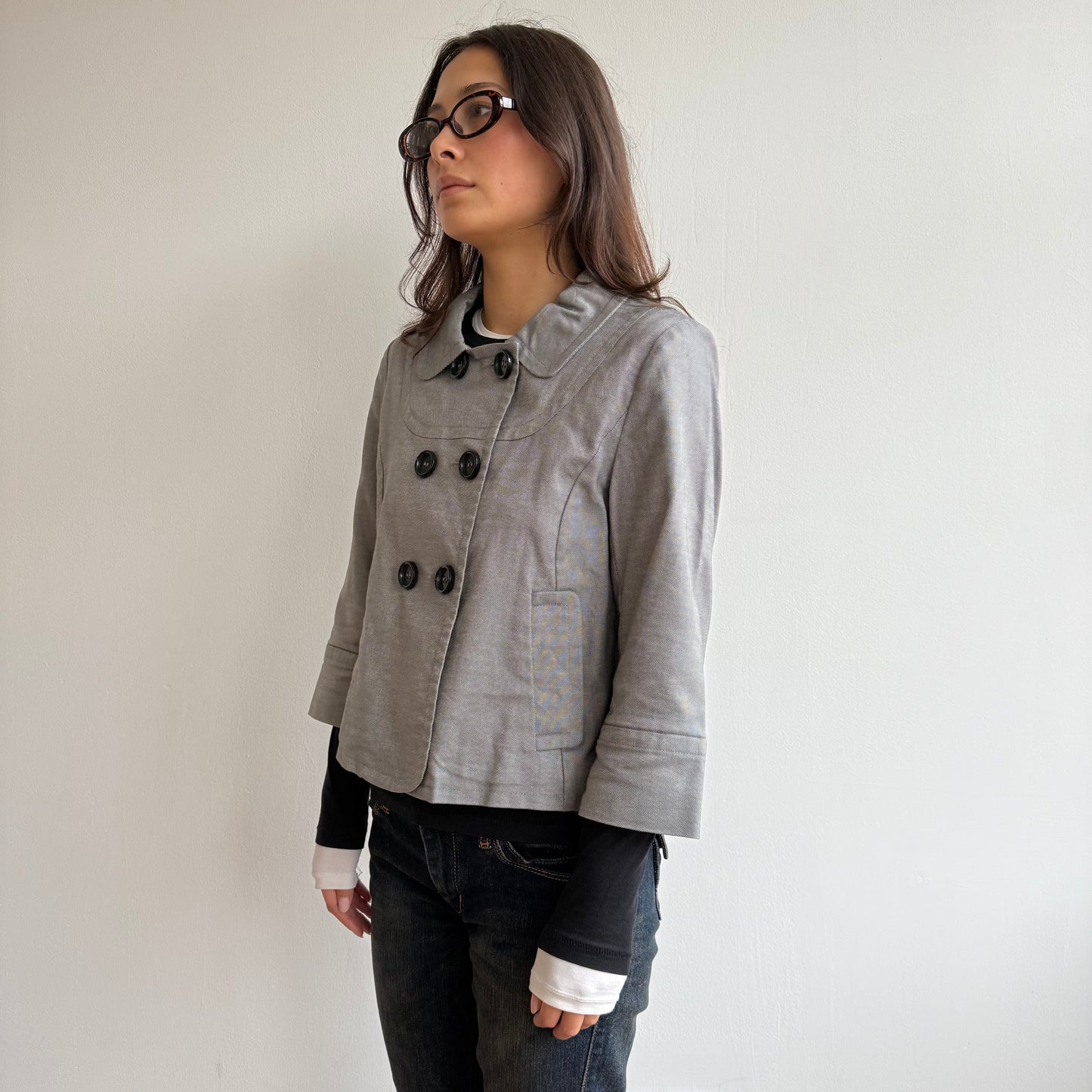 Grey swing jacket - Size S