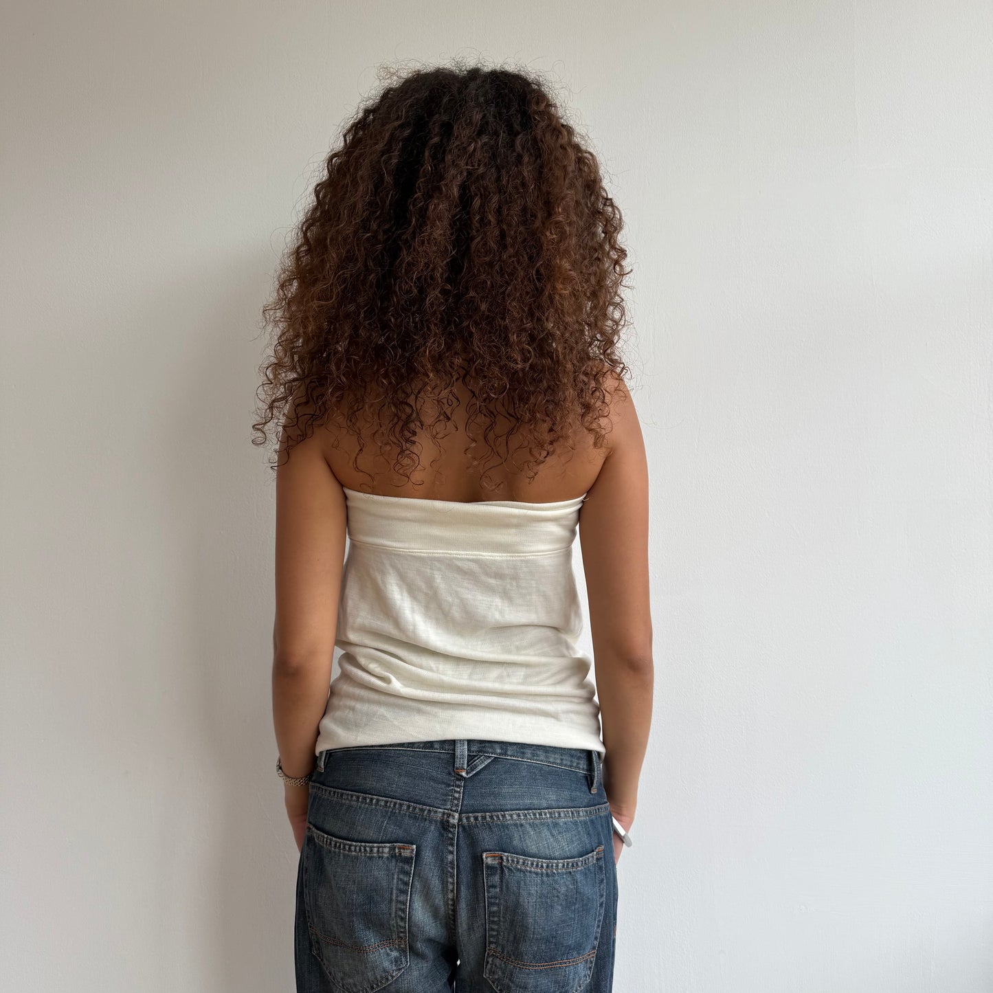 Butter yellow knit bandeau - Size XS