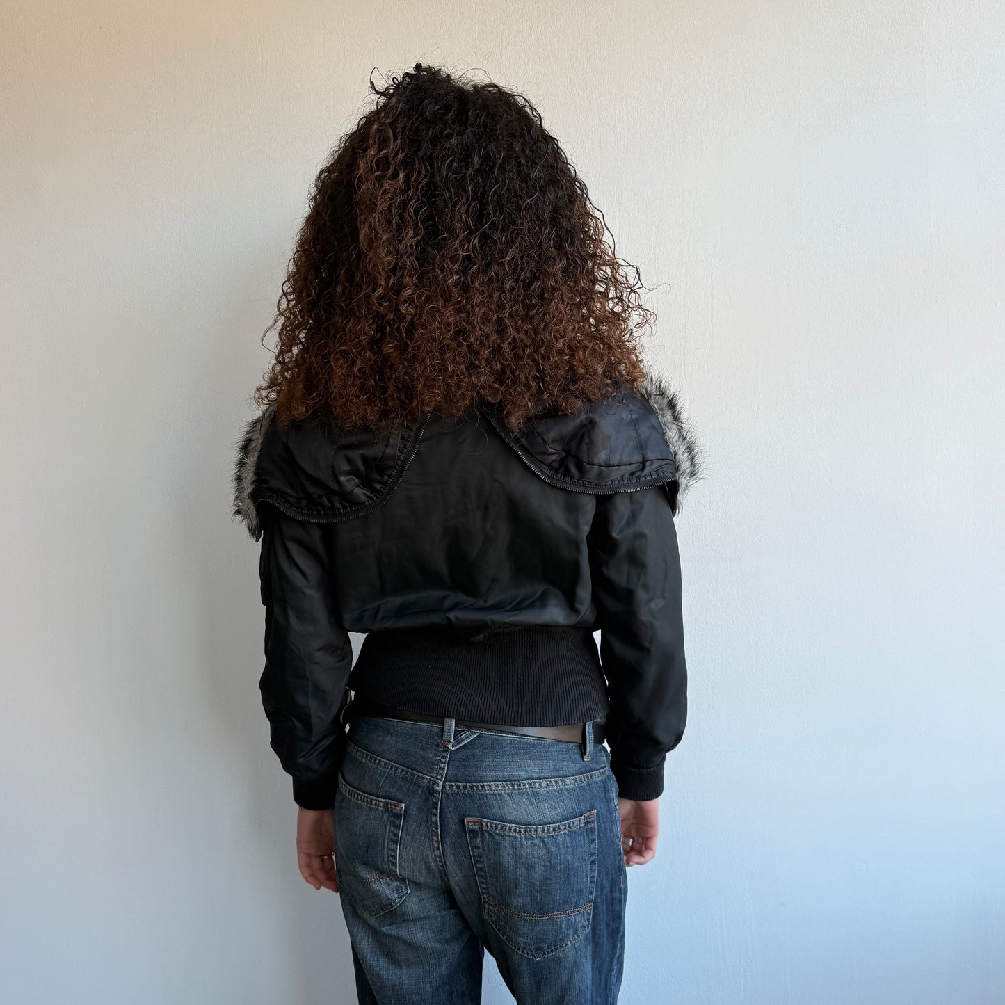 Black Avirex flight bomber - Size M