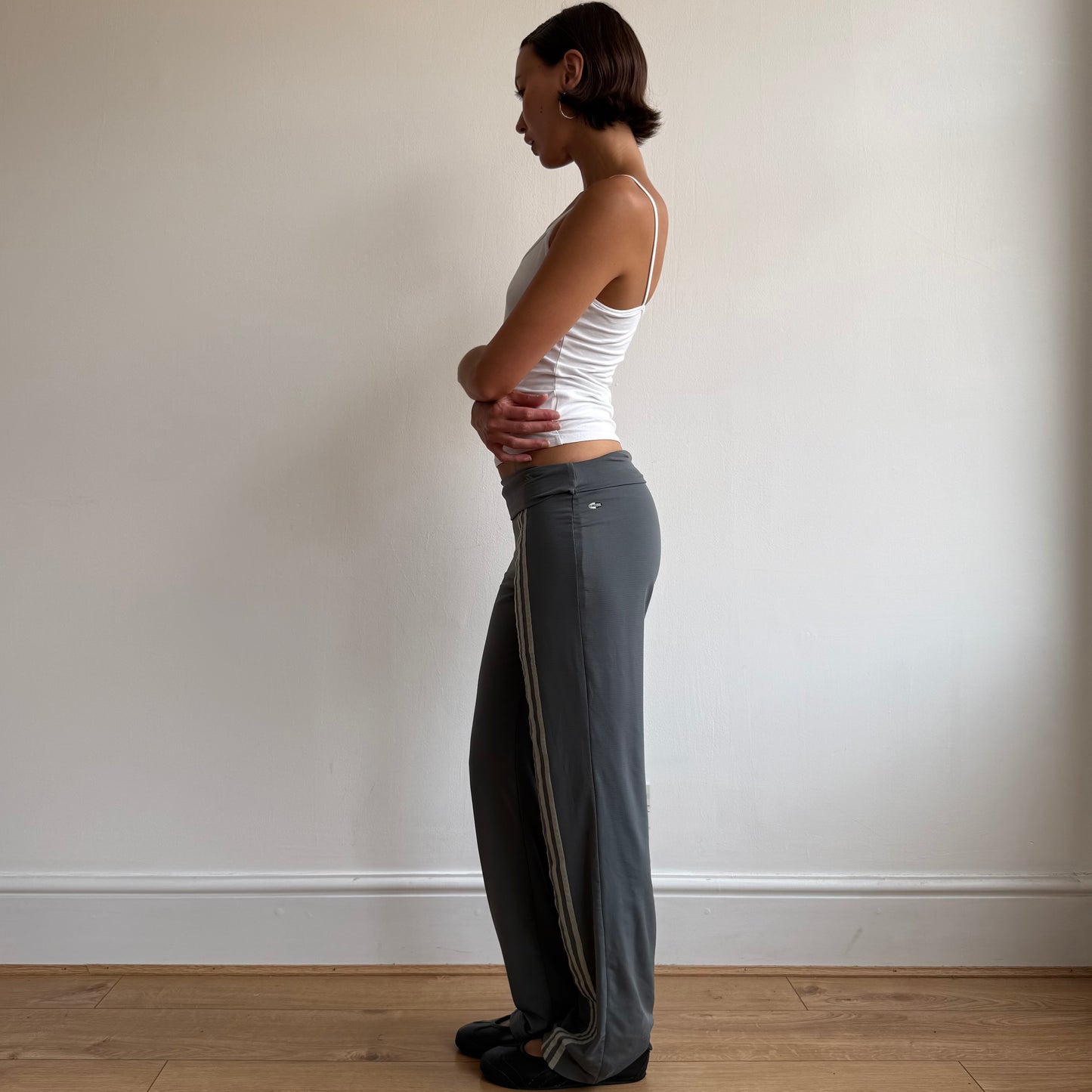 Khaki grey Adidas yoga pants - Size S-M