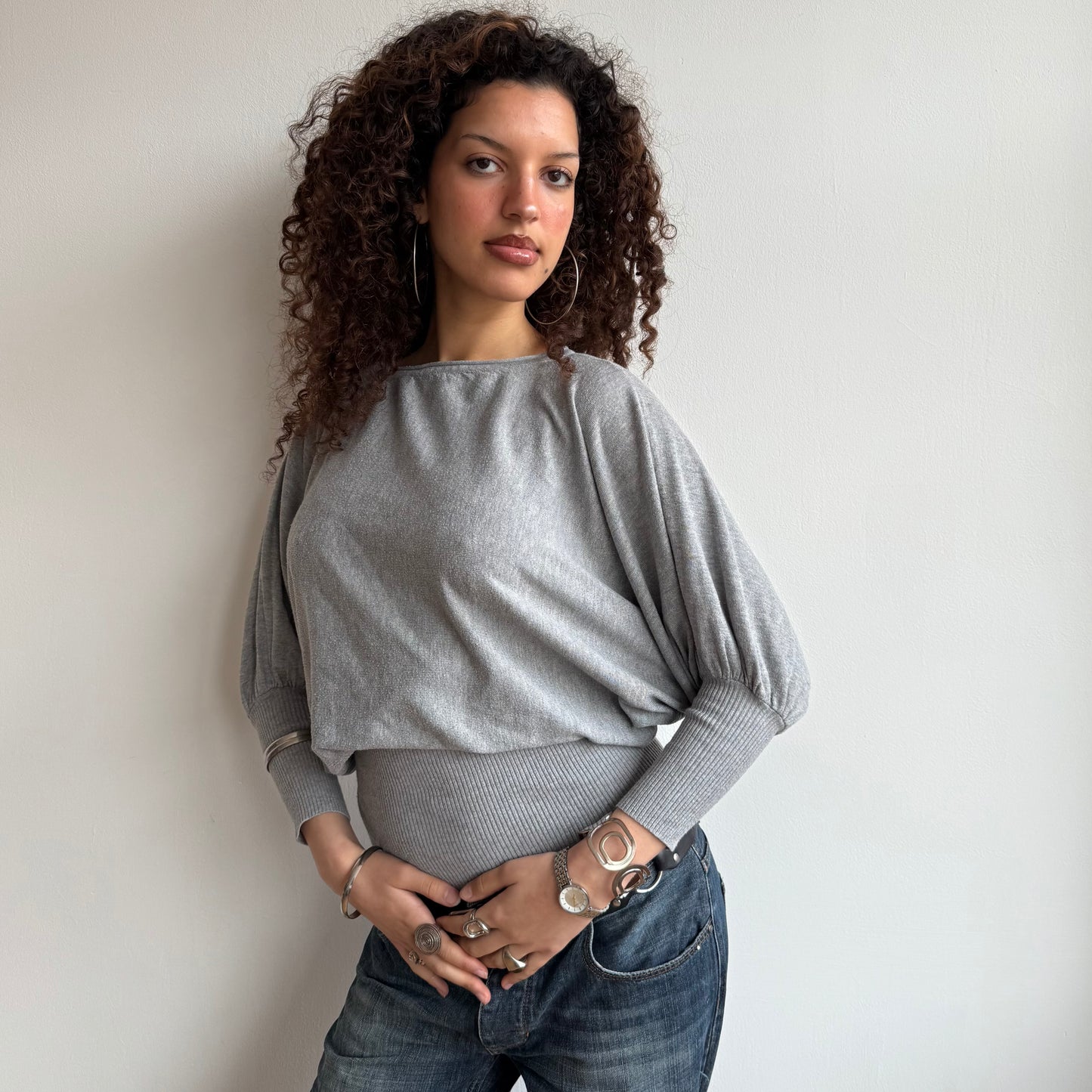 Grey slouchy knit - Size M