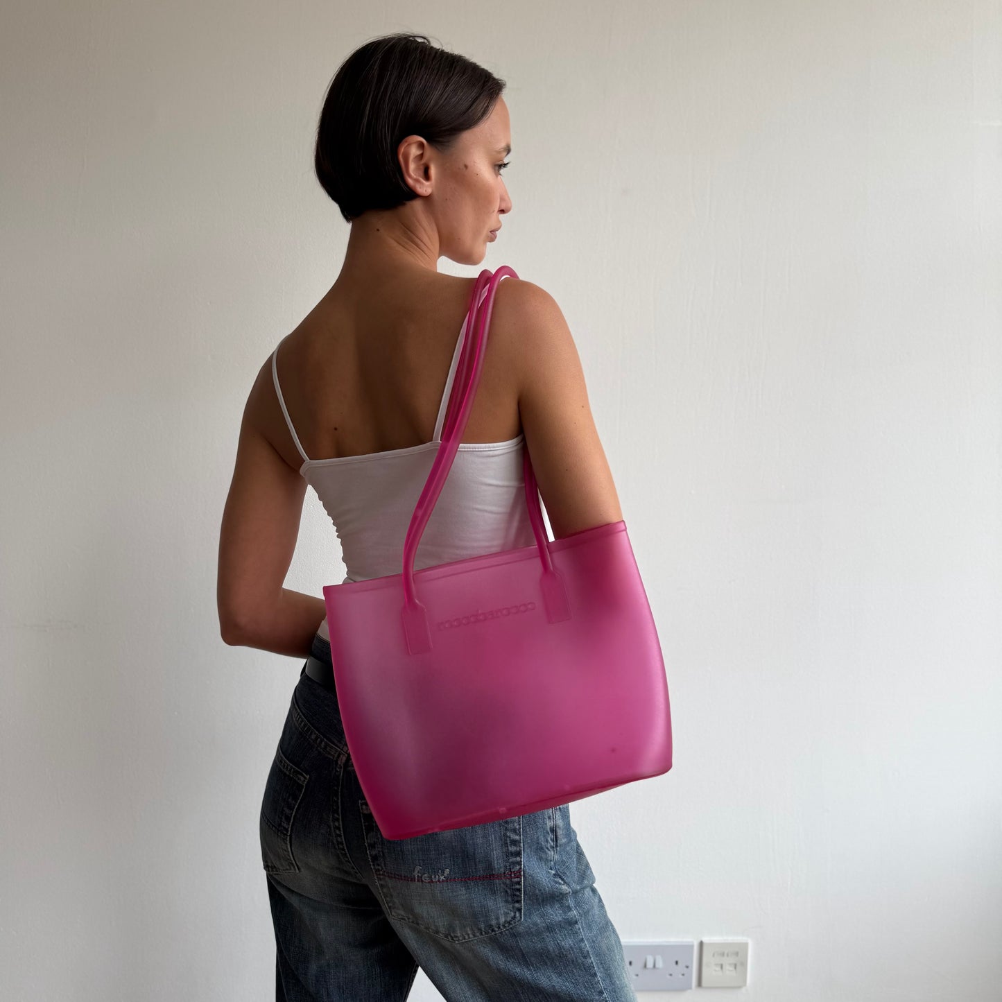 Hot pink jelly bag - One Size