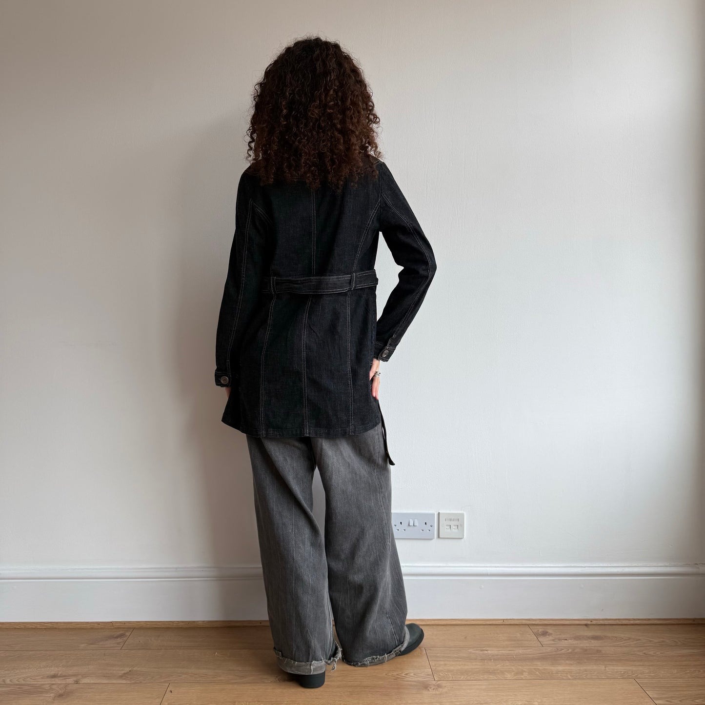 Denim peacoat trench - Size S