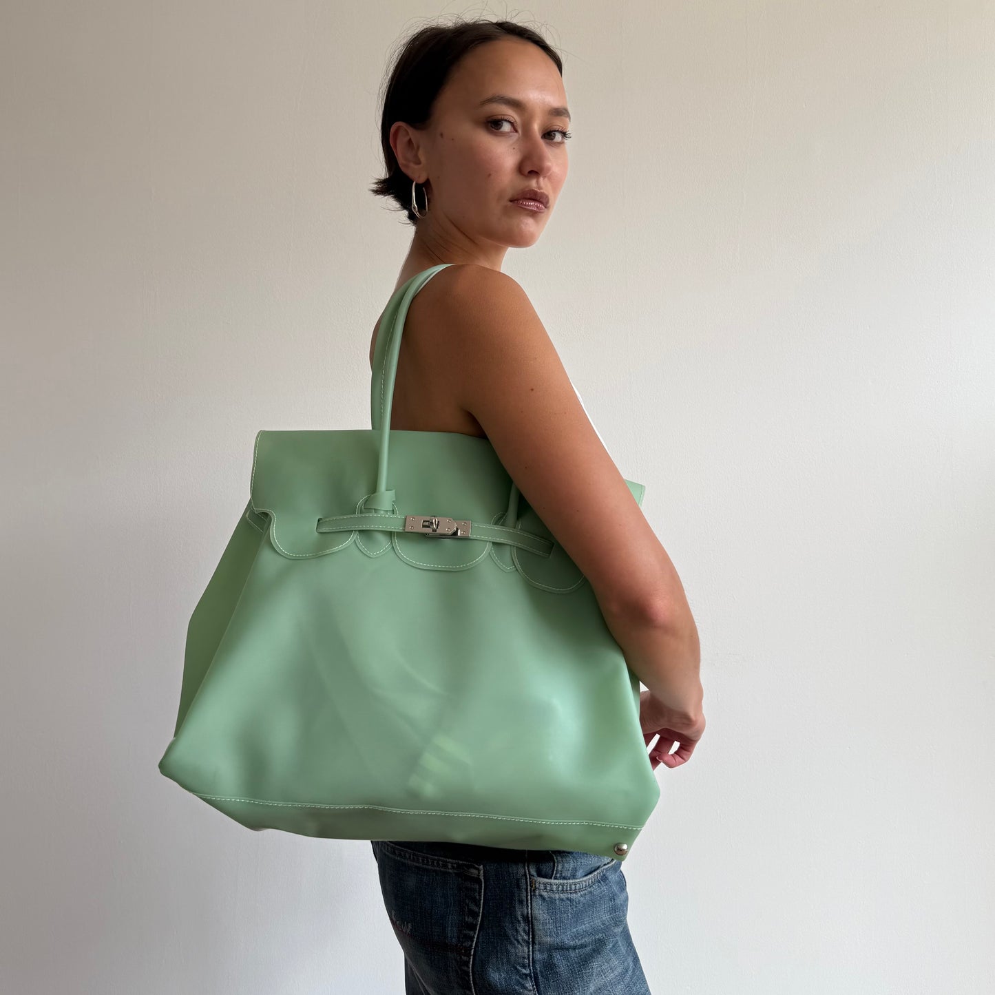 Mint jelly ‘firkin’ bag - One Size