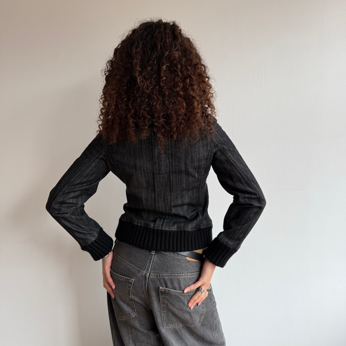 Dark denim bomber - Size S