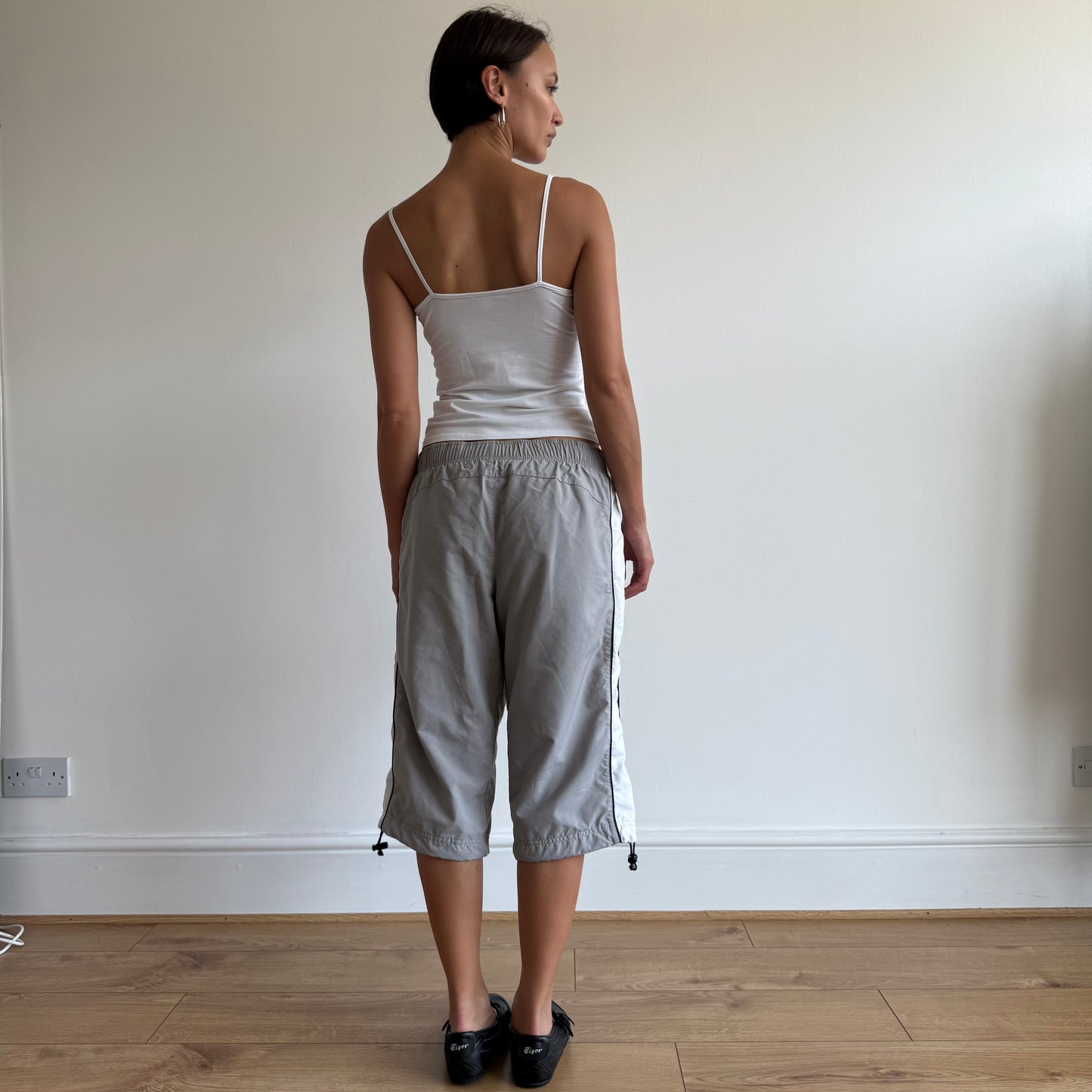 Grey + White Nike capris - Size S + L