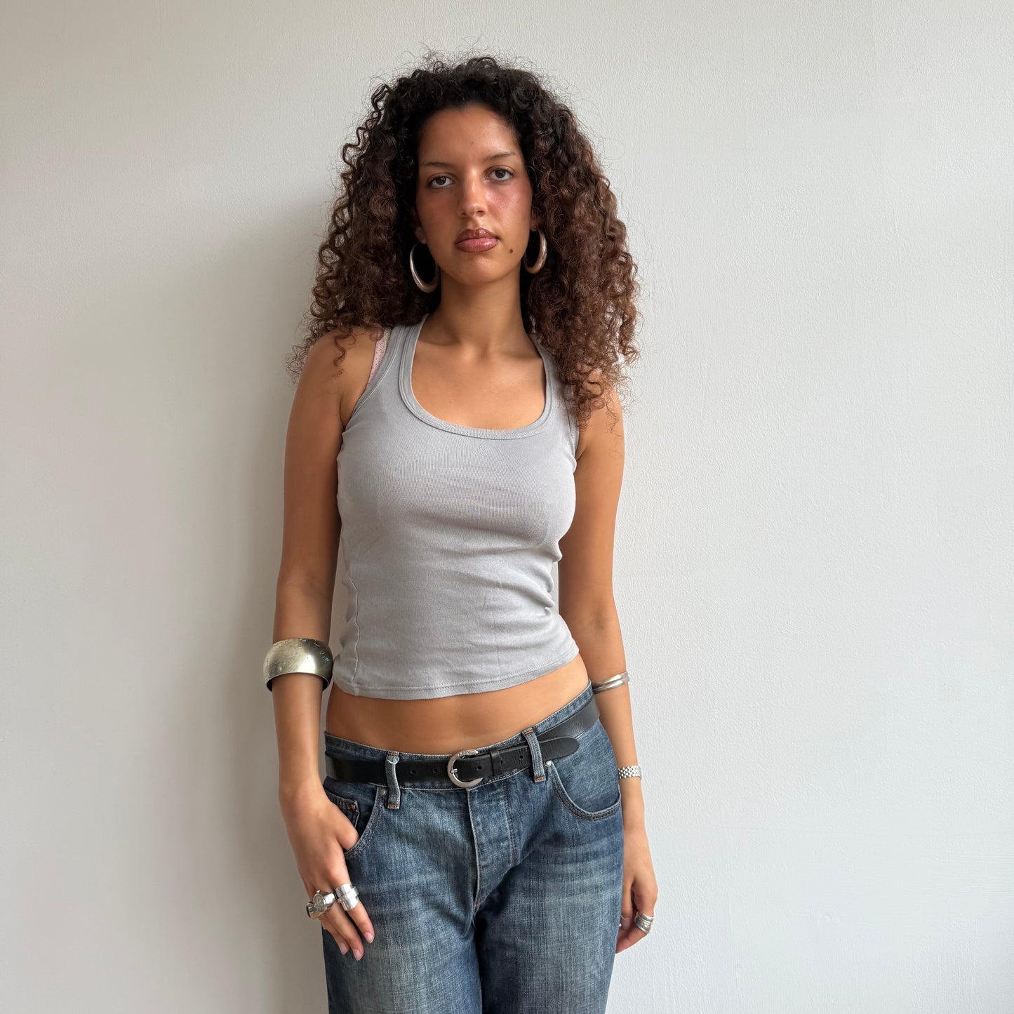 Smokey grey cami top - Size S