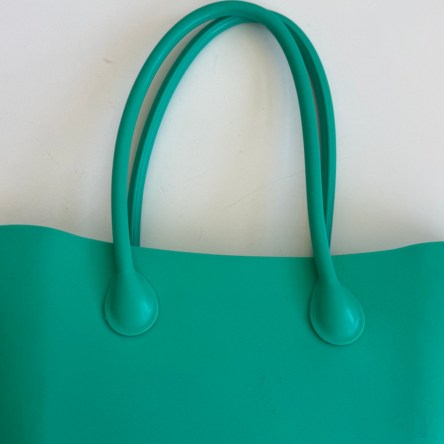 Turquoise jelly bucket bag - One Size