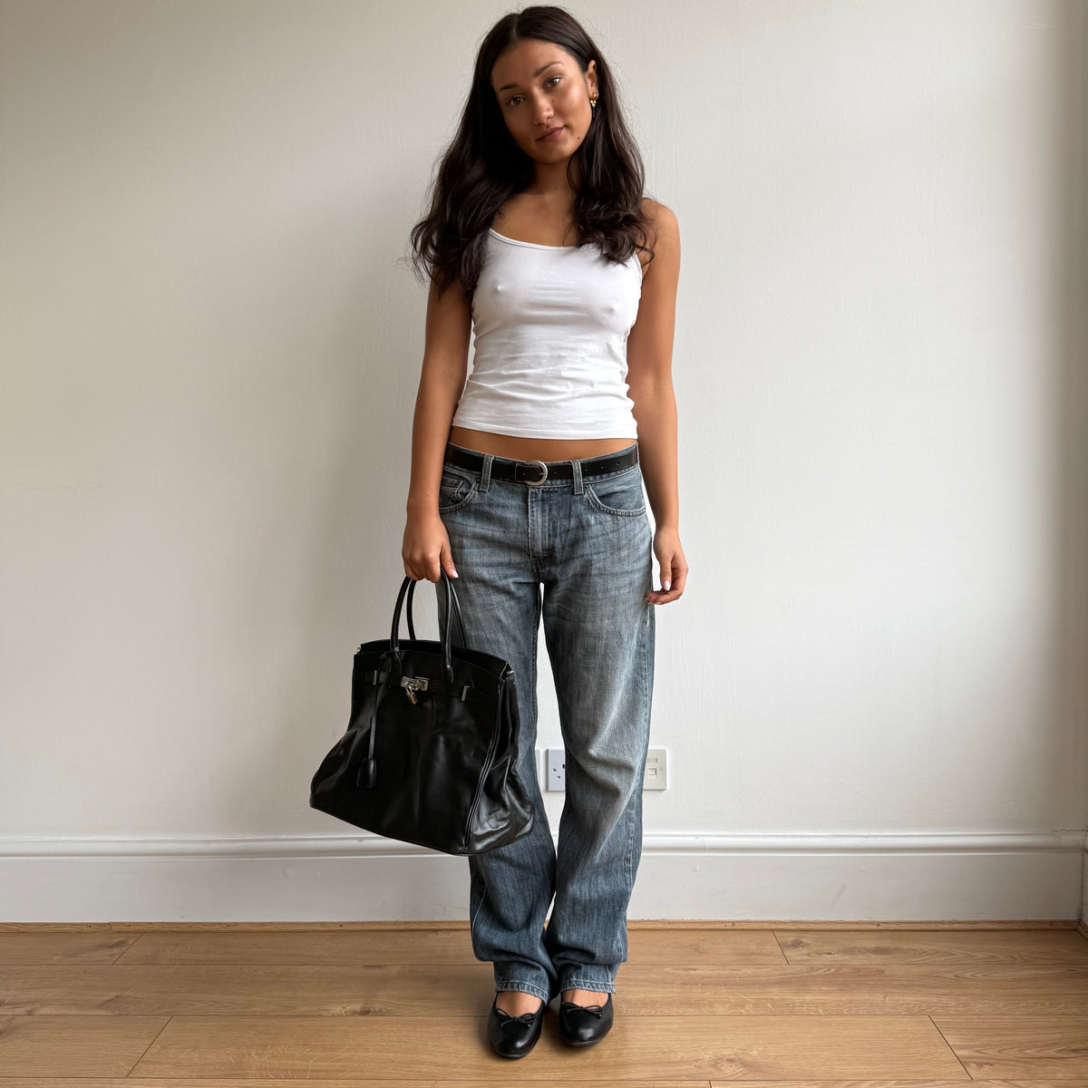 Black firkin bag - One Size