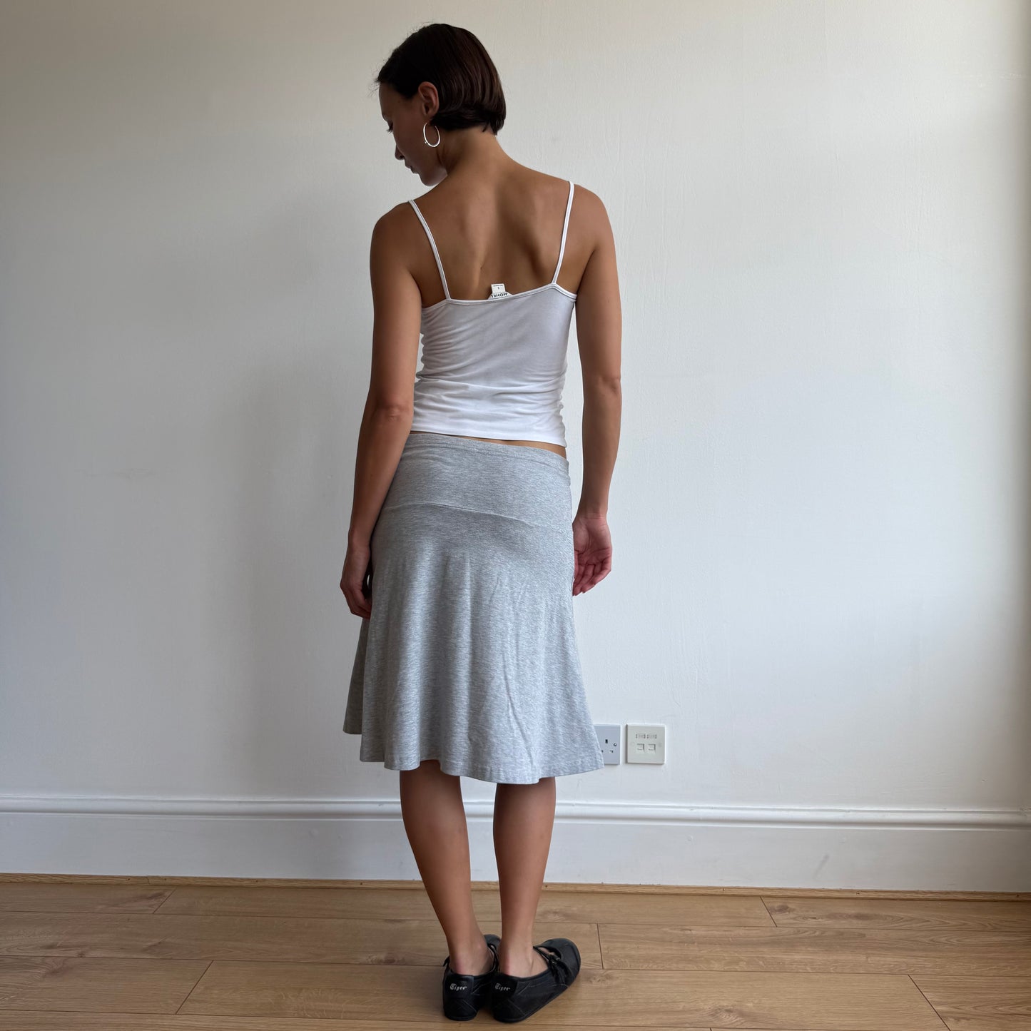 Grey midi skirt - Size M