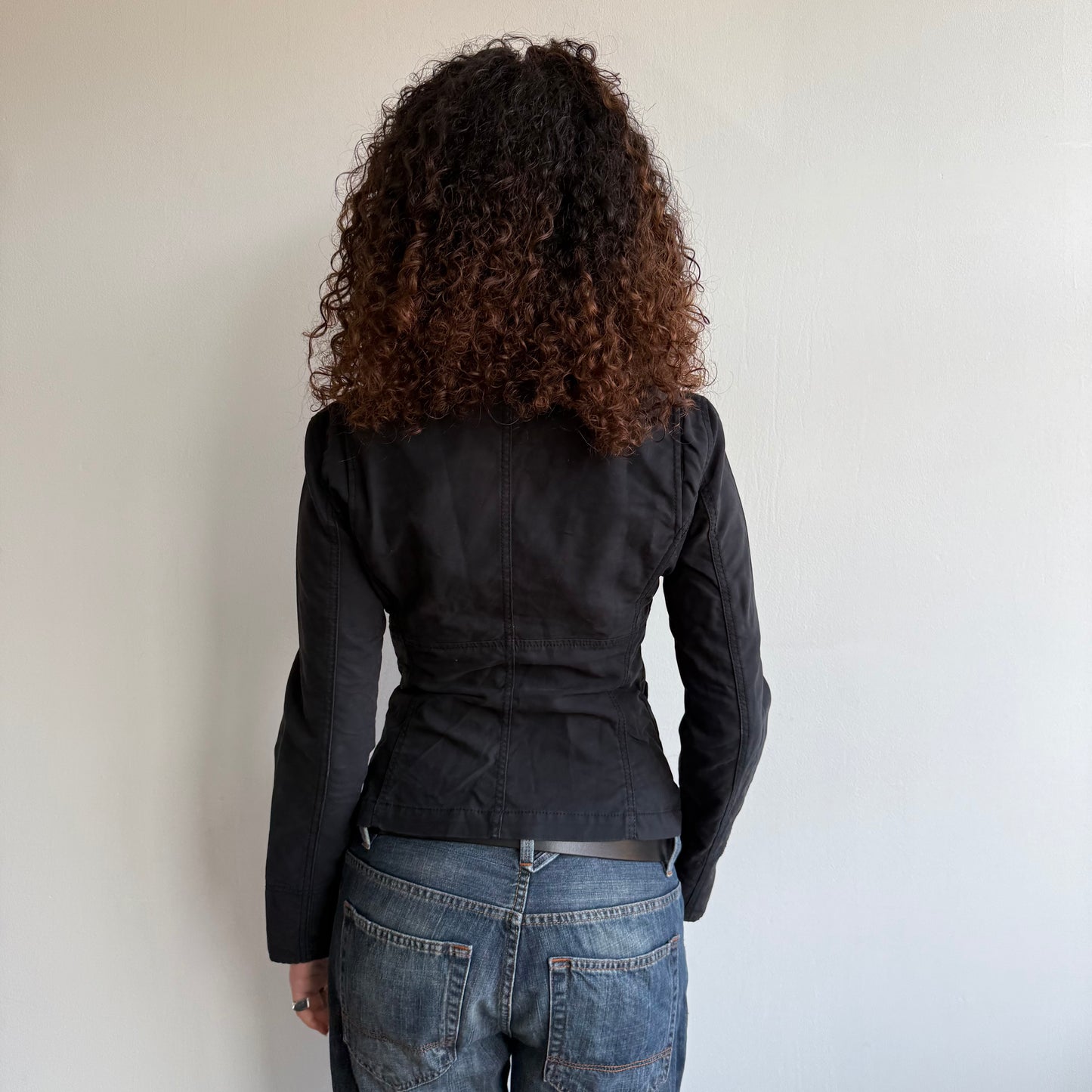 Black hook eye jacket - Size S/M