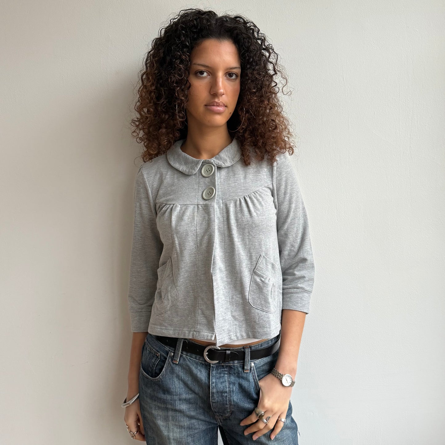 Grey peacoat jumper - Size S