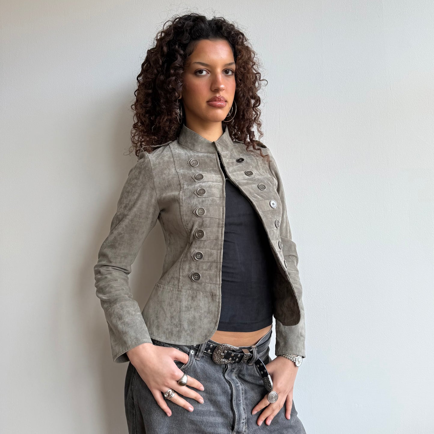 Velvet military jacket - Size S