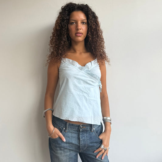 Cop Copine ruffle wrap top - Size S
