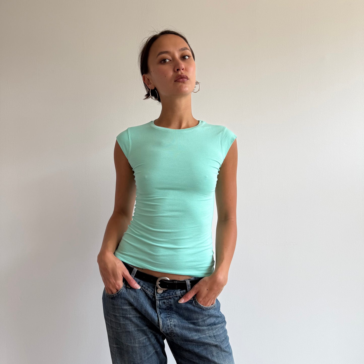 Mint baby tee - Size S