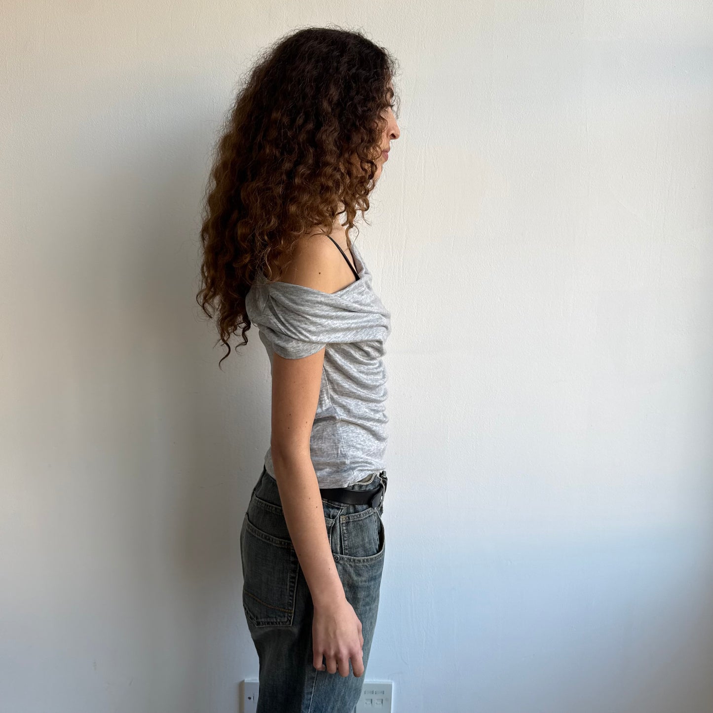 Grey slouchy t-shirt - Size S