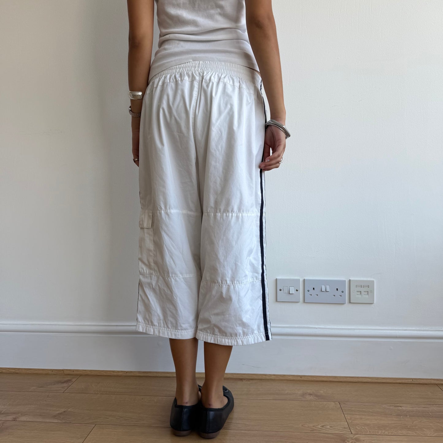 White Adidas capris - Size M