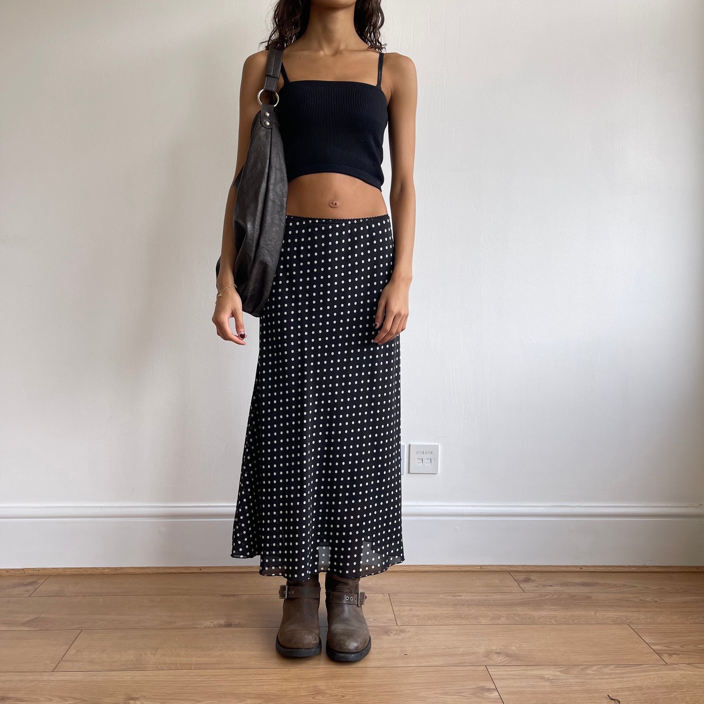 Polka dot midi skirt - Size S/M