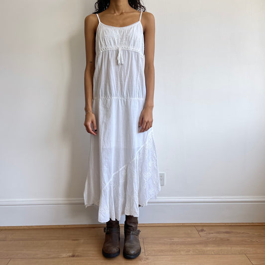 White boho maxi dress - Size S