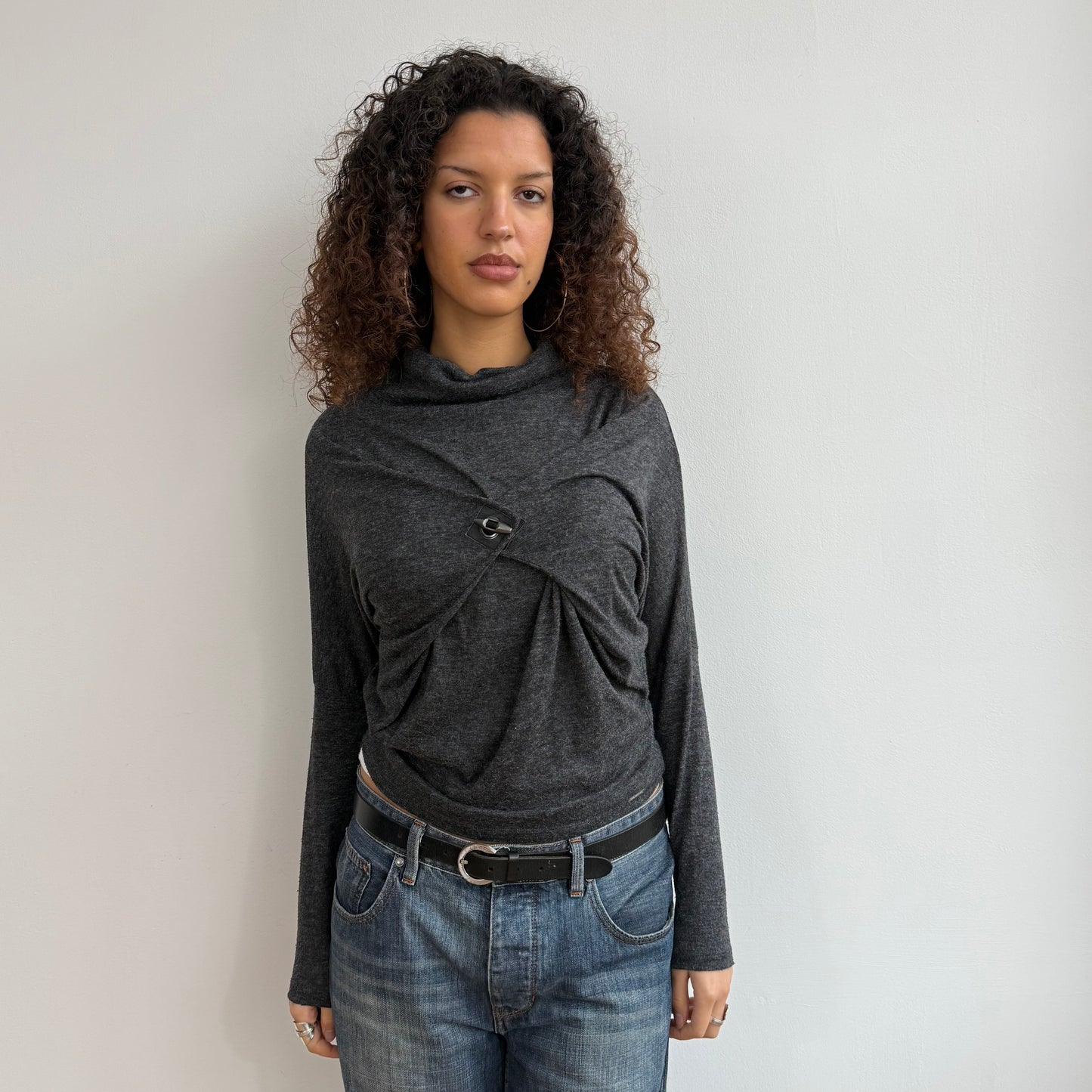 Cop Copine grey toggle knit - Size S