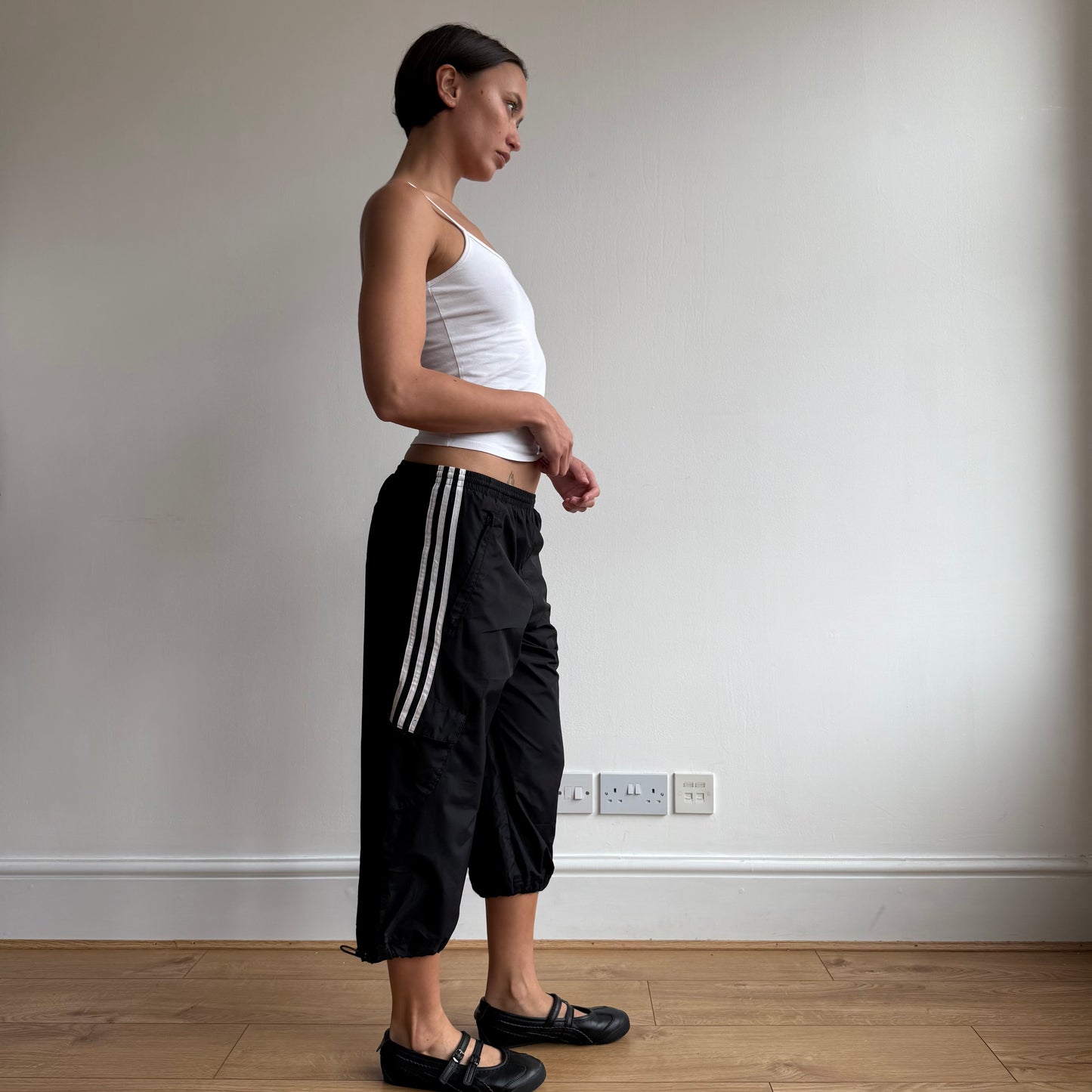 Black Adidas pocket capris - Size S