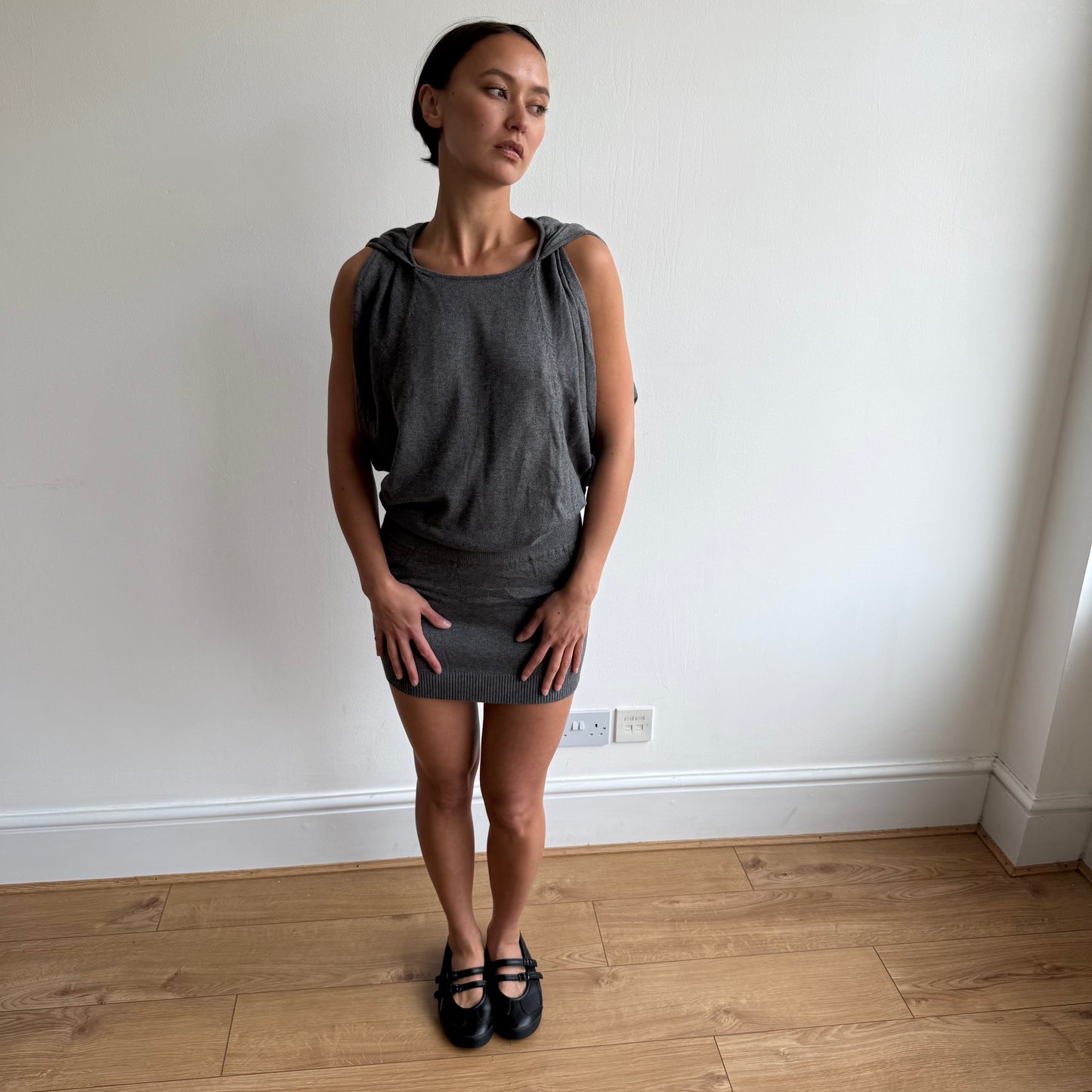 Grey knit Miss Sixty dress - Size S