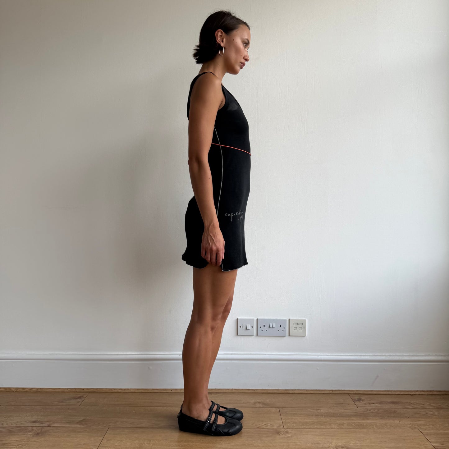 Cop Copine black graphic mini dress - Size S