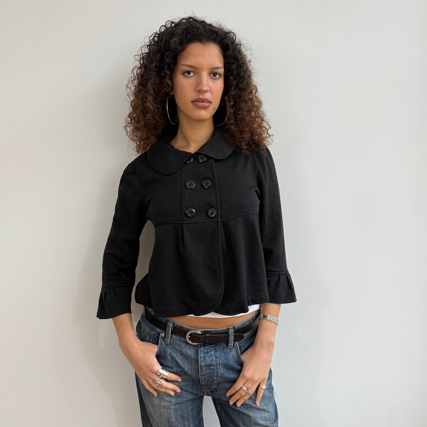 Black peacoat jumper - Size S